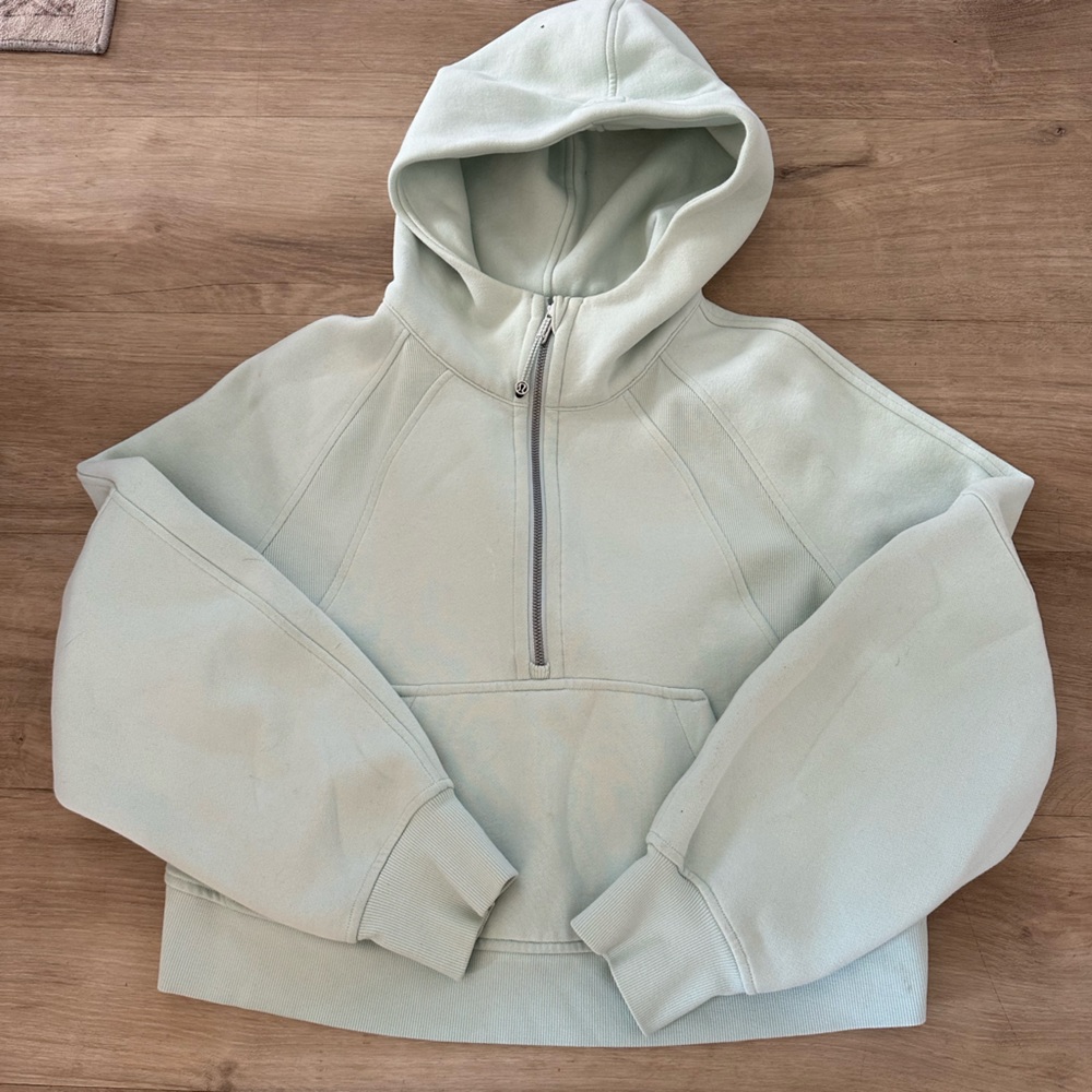 lululemon oversized scuba hoodie half zip